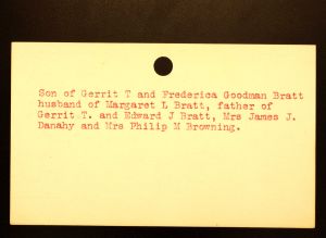 Bratt, Joshua Rathbun (Back) - Menands Cemetery Burial Card Bratt, Joshua Rathbun (Back) - Menands Cemetery Burial Card