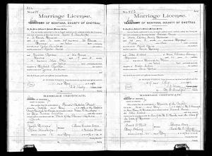 Devine, Edward and Tillie Siebert Marriage Certificate Devine, Edward and Tillie Siebert Marriage Certificate