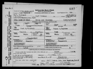 Mitchell, Erwin Birth Certificate Mitchell, Erwin Birth Certificate