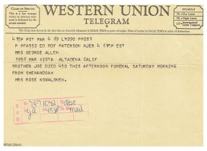 Petravage, Joseph Death Notification Petravage, Joseph Death Notification