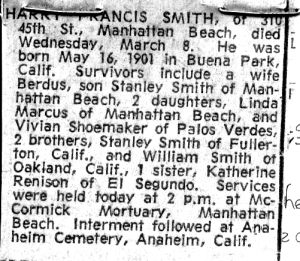 Smith, Harry - Obituary Smith, Harry - Obituary