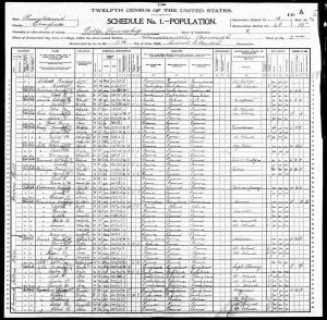 Census 1900 Curwensville, Clearfield, Pennsylvania Year: 1900; Census Place: Curwensville, Clearfield, Pennsylvania; Page: 15; Enumeration District: 0069; FHL microfilm: 1241396 Census 1900 Curwensville, Clearfield, Pennsylvania Year: 1900; Census Place: Curwensville, Clearfield, Pennsylvania; Page: 15; Enumeration District: 0069; FHL microfilm: 1241396