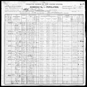 Census 1900 District 4, Claiborne, Mississippi, USA Year: 1900; Census Place: Beat 4, Claiborne, Mississippi; Page: 26; Enumeration District: 0161; FHL microfilm: 1240804 Census 1900 District 4, Claiborne, Mississippi, USA Year: 1900; Census Place: Beat 4, Claiborne, Mississippi; Page: 26; Enumeration District: 0161; FHL microfilm: 1240804