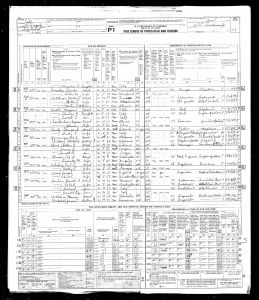 Census 1950 Los Angeles, Los Angeles, California United States of America, Bureau of the Census; Washington, D.C.; Seventeenth Census of the United States, 1950; Record Group: Records of the Bureau of the Census, 1790-2007; Record Group Number: 29; Residence Date: 1950; Home in 1950: Inglewood, Los Angeles, California; Roll: 4085; Sheet Number: 79; Enumeration District: 19-1066