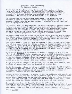 Spangler Family Rememberance