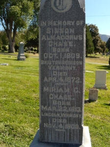 Chase, Miriam Gove Headstone Chase, Miriam Gove Headstone