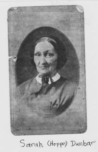 Hoppes, Sarah (Dunbar) - Portrate Hoppes, Sarah (Dunbar) - Portrate